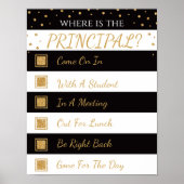 Wo ist das Haupt-Bürotür-Zeichen? Poster (Vorne)