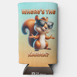 Wo ist das Karma-Funny-Eichhörnchen in Schatten? Selters Dosenkühler