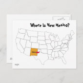 Wo ist das neue Mexiko? Postkarte (Vorne/Hinten)