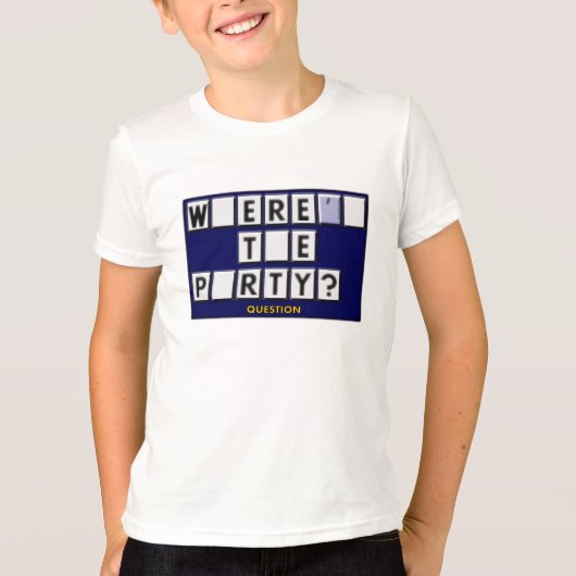 Wo ist das Party? T-Shirt (Vorderseite)
