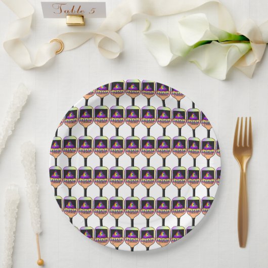 Wo ist das Pickleball? Pappteller (Hochzeit)