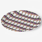 Wo ist das Pickleball? Pappteller (Schrägansicht)