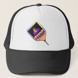 Wo ist das Sun Pickleball Schwarz und Weiß? Truckerkappe