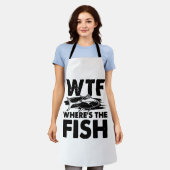 Wo ist der Fisch Wtf fischen? Schürze (Getragen)