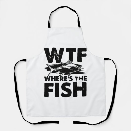 Wo ist der Fisch Wtf fischen? Schürze (Vorderseite)
