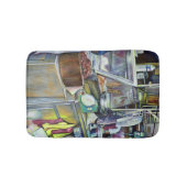 Wo ist der Fischkopf Curry?Singapur Badematte (Vorderseite)