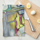 Wo ist der Fischkopf Curry?Singapur Geschirrtuch (Viertel Falte)