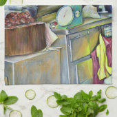 Wo ist der Fischkopf Curry?Singapur Geschirrtuch (Gefaltet)