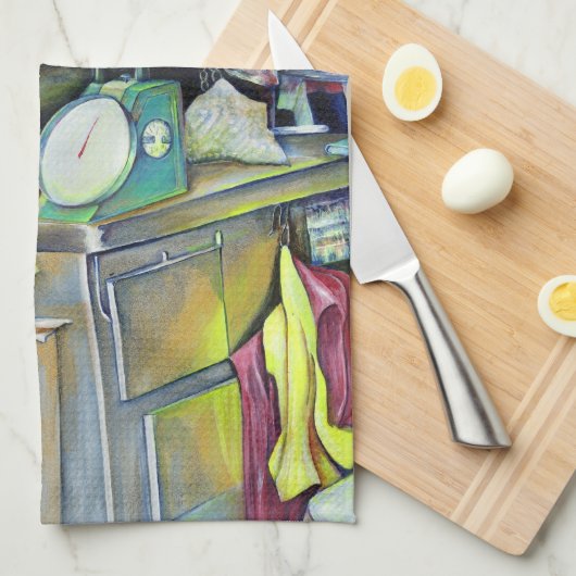 Wo ist der Fischkopf Curry?Singapur Geschirrtuch (Viertel Falte)