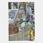 Wo ist der Fischkopf Curry?Singapur Geschirrtuch (Vertikal)