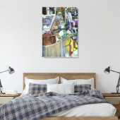 Wo ist der Fischkopf Curry Singapur? Leinwanddruck (Insitu (Schlafzimmer))