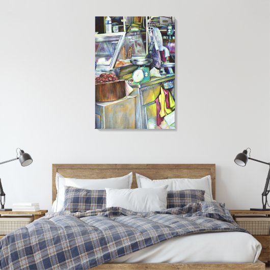 Wo ist der Fischkopf Curry Singapur? Leinwanddruck (Insitu (Schlafzimmer))