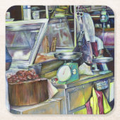 Wo ist der Fischkopf Curry? Singapur Rechteckiger Pappuntersetzer (Vorderseite)