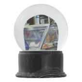 Wo ist der Fischkopf Curry?Singapur Schneekugel (Rückseite)