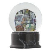 Wo ist der Fischkopf Curry?Singapur Schneekugel (Vorderseite)