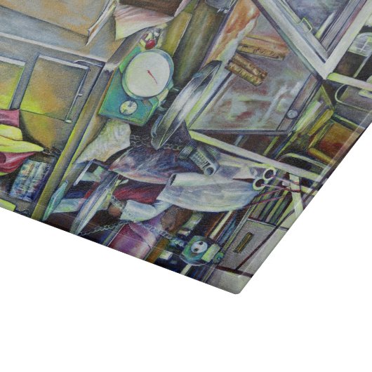 Wo ist der Fischkopf Curry?Singapur Schneidebrett (Ecke)