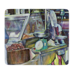 Wo ist der Fischkopf Curry?Singapur Schneidebrett