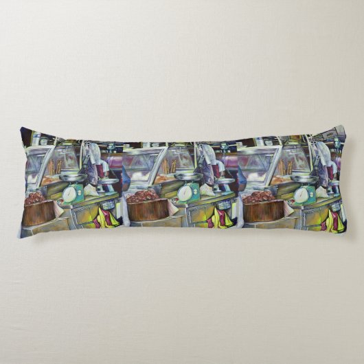 Wo ist der Fischkopf Curry? Singapur Seitenschläferkissen (Vorderseite)