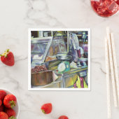 Wo ist der Fischkopf Curry? Singapur Serviette (Beispiel)