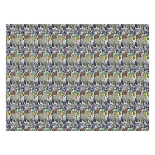 Wo ist der Fischkopf Curry?Singapur Tischdecke (Vorderseite (Horizontal))