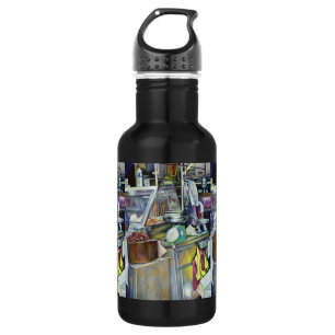 Wo ist der Fischkopf Curry?Singapur Trinkflasche