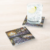 Wo ist der Frauenwasserschrank?Budapest Glasuntersetzer (Schrägansicht)