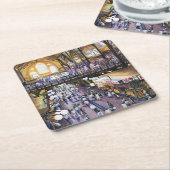 Wo ist der Frauenwasserschrank?Budapest Rechteckiger Pappuntersetzer (angewinkelt)