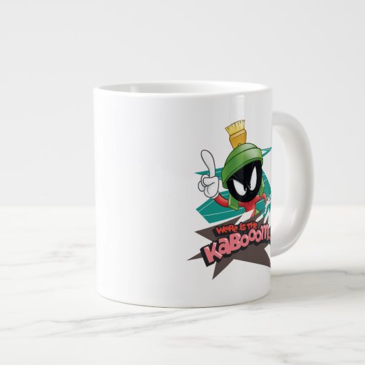 "Wo ist der Kaboom?" MARVIN THE MARTIAN™ Points Jumbo-Tasse (Vorderseite Rechts)