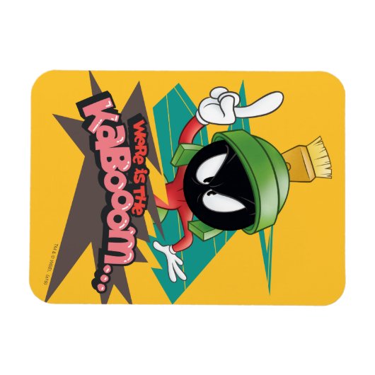 "Wo ist der Kaboom?" MARVIN THE MARTIAN™ Points Magnet (Horizontal)