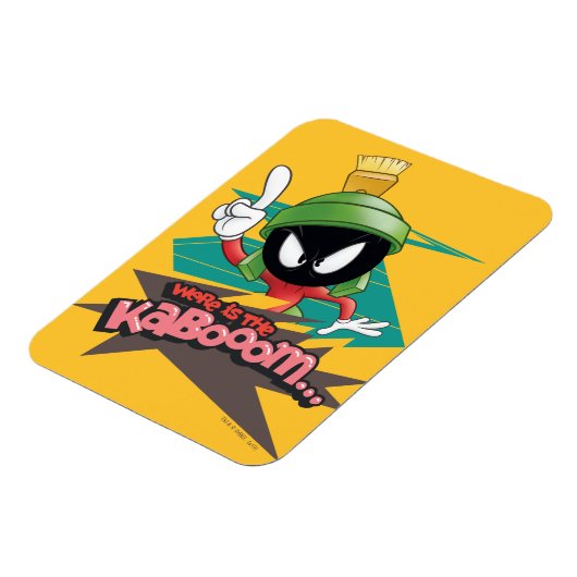 "Wo ist der Kaboom?" MARVIN THE MARTIAN™ Points Magnet (Linke Seite)