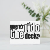 Wo ist der Lido Deck? Postkarte (Stehend Vorderseite)