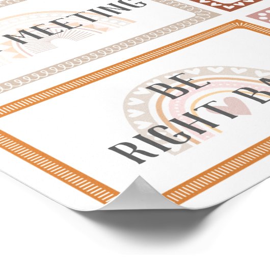 Wo ist der Regenbogen der Türklinke der Sozialarbe Poster (Ecke)