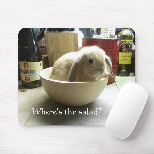Wo ist der Salat? Mousepad (Mit Mouse)