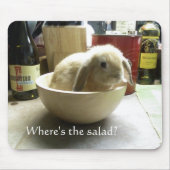Wo ist der Salat? Mousepad (Vorne)