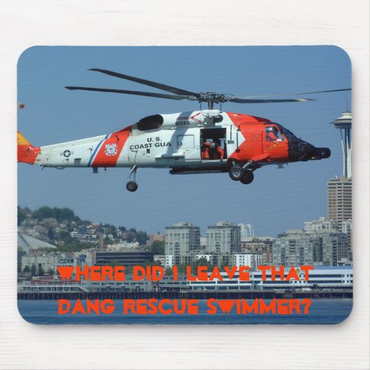 WO IST DER SCHWIMMER? MOUSEPAD (Vorne)