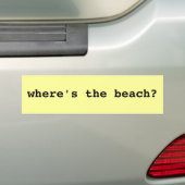 wo ist der Strand? Autoaufkleber (Auf Auto)