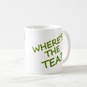Wo ist der Tee? Kaffeetasse (VorderseiteRechts)