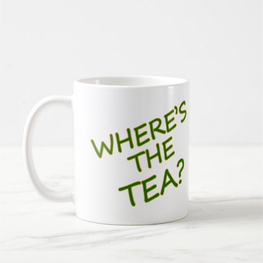 Wo ist der Tee? Kaffeetasse (Links)