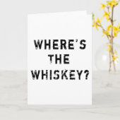 Wo ist der Whiskey? Karte (Gelbe Blume)