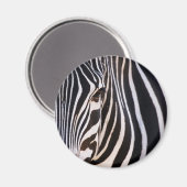 Wo ist der Zebra? Magnet (Vorderseite/Rückseite)