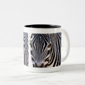 Wo ist der Zebra? Zweifarbige Tasse (VorderseiteRechts)