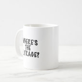 Wo ist der Zorn? Kaffeetasse (Vorderseite Links)