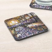 Wo ist die Frauenwasserklammer? Budapest Getränkeuntersetzer (Linke Seite)