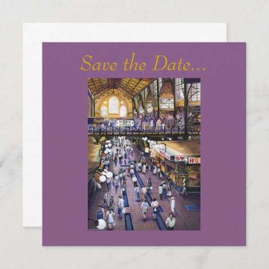 Wo ist die Frauenwasserklammer? Budapest Save The Date (Vorne/Hinten)