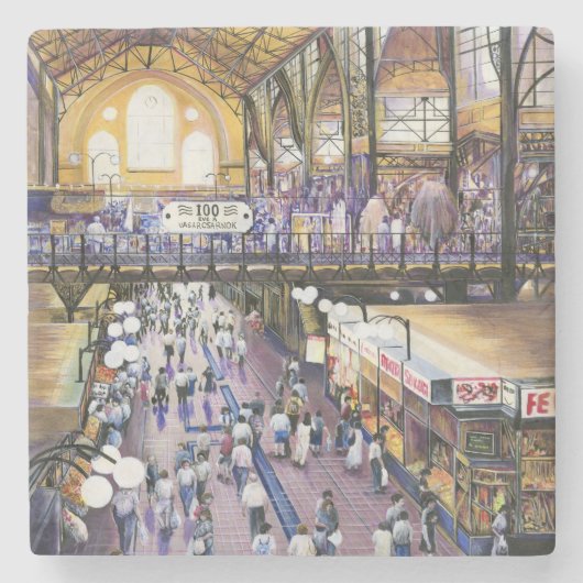 Wo ist die Frauenwasserklammer? Budapest Steinuntersetzer (Vorderseite)