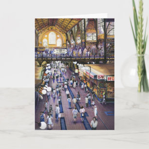 Wo ist die Frauenwasserklammer? Grußkarte Karte