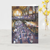 Wo ist die Frauenwasserklammer? Grußkarte Karte (Gelbe Blume)