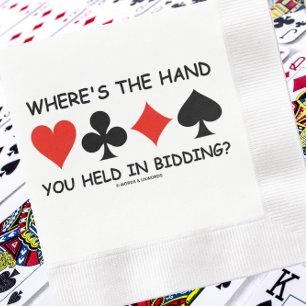 Wo ist die Hand, die du im Gebot gehalten hast? Br Serviette
