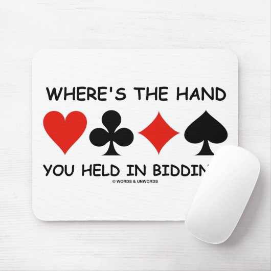Wo ist die Hand, die du im Gebot gehalten hast? Mousepad (Mit Mouse)