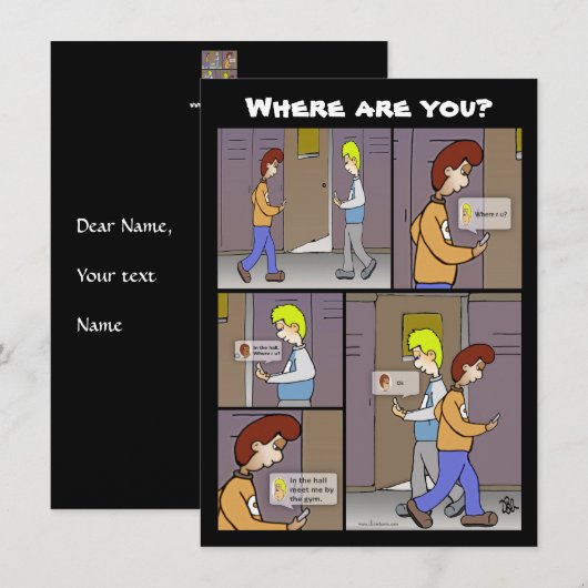 Wo ist die schwarze Flatcard? (Vorne/Hinten)